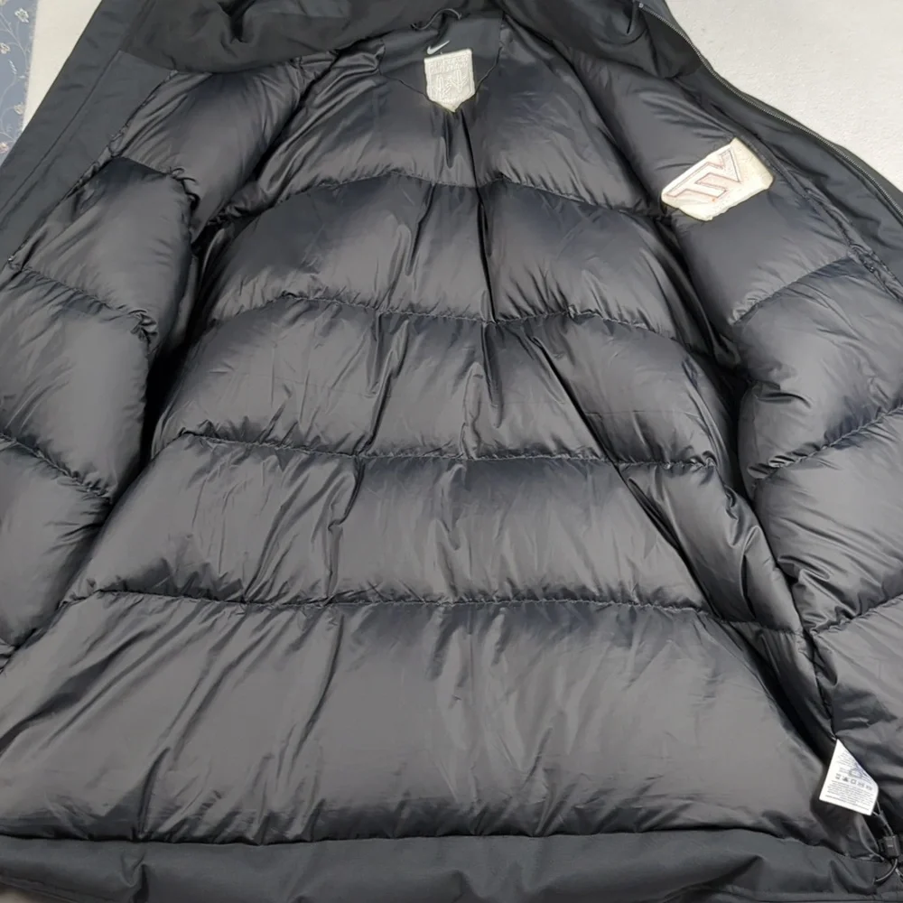 Nike Black VT Women's Rugby Hooded Jacket with Orange Logo